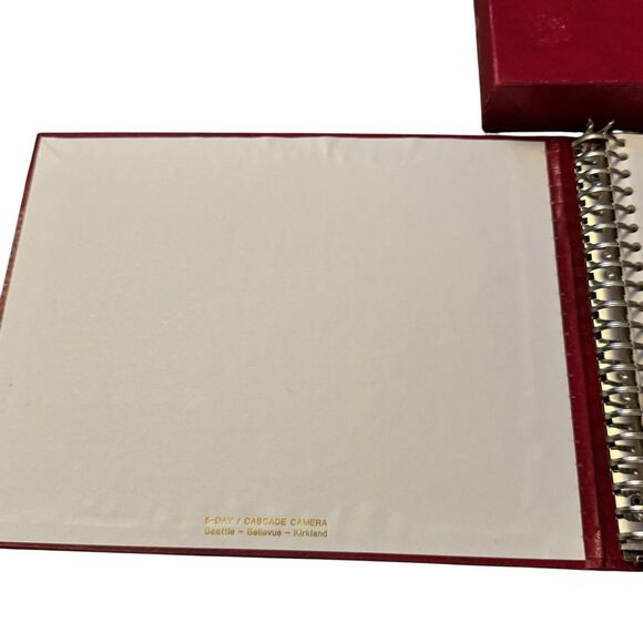 New Parker Photo Album Heat Seal Pages Unused Great Shape And Box Red - Picture 3 of 12